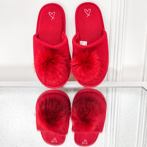 Victorias Secret red slippers - Picture 2 of 6